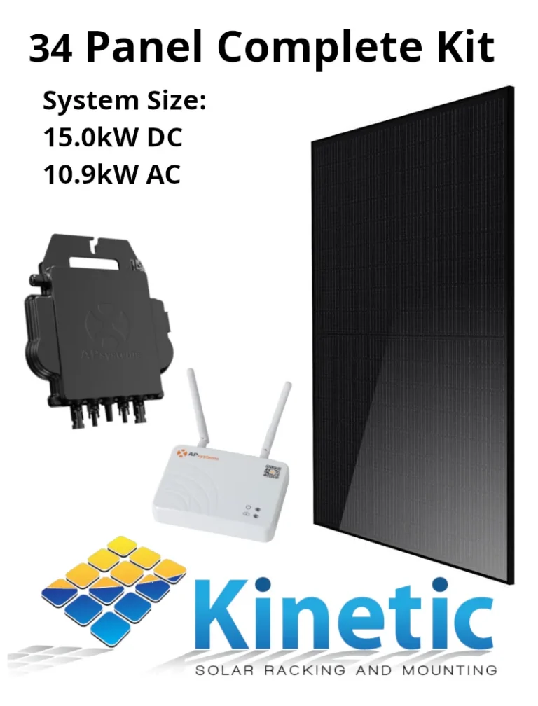 34 Panel (15kW) Complete DIY Solar Kit